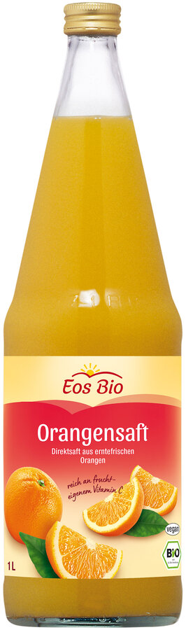 EOS - Bio Orangensaft Direktsaft, 1l, Selbstabholung