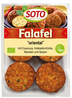  Falafel "oriental" 220g mit Couscous, Hokkaido-Kürbis, Mandeln und Sesam zur Selbstabholung  MHD: 15.12.2022