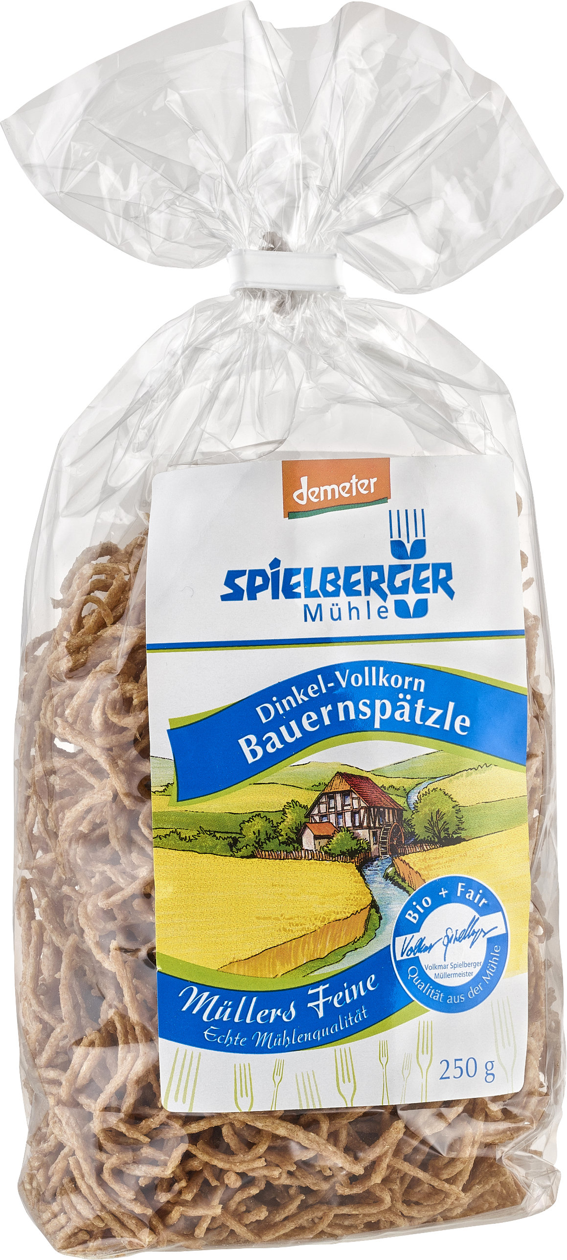 Spielberger Dinkel-Vollkorn-Bauernspätzle demeter 250g 