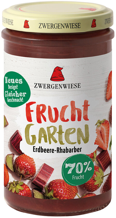 FruchtGarten Erdbeere-Rhabarber - 70% Fruchtanteil 225g