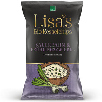 Lisas Bio-Kesselchips Sauerrahm & Frühlingszwiebel 125g 